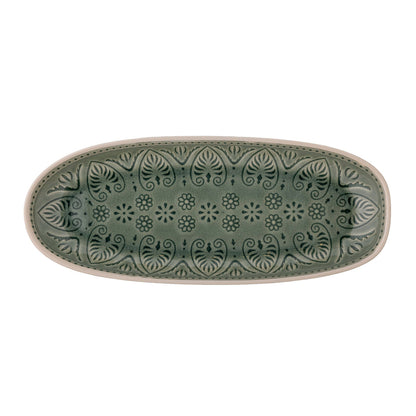 Bloomingville Rani serving dish, green, stoneware