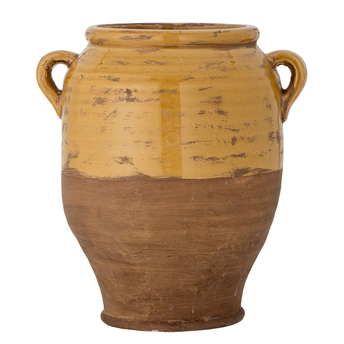 Bloomingville Tao Decorative Flowerpot, Yellow, Terracotta