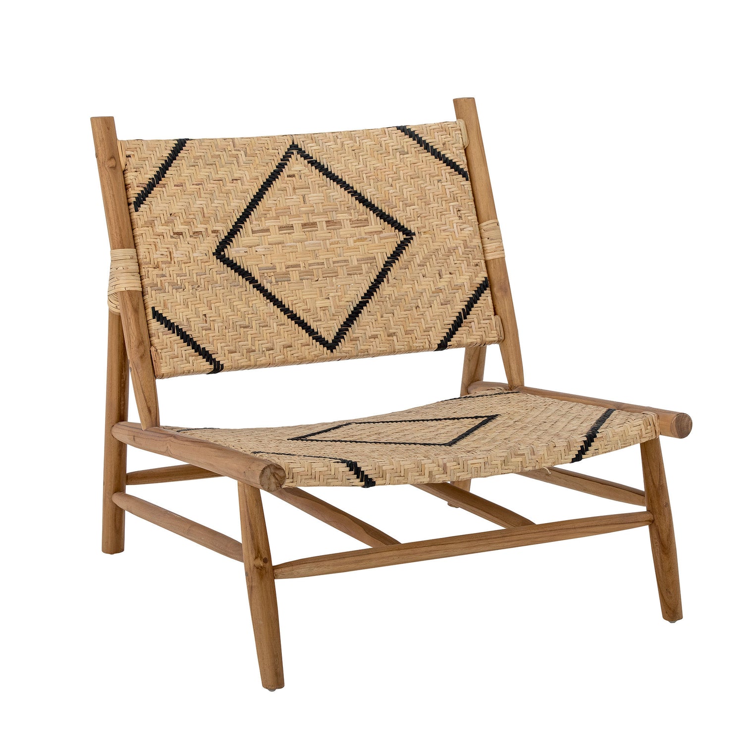 Creative Collection Lennox Lounge Chair, Natural, Teak