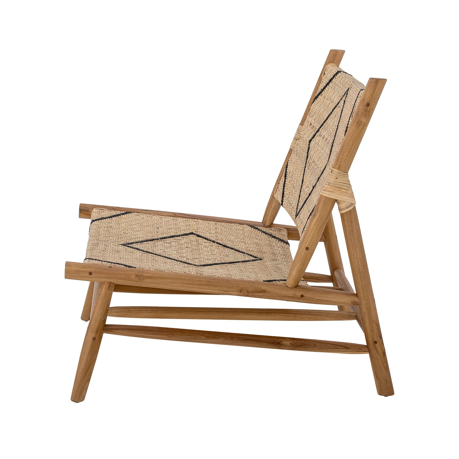 Creative Collection Lennox Lounge Chair, Natural, Teak