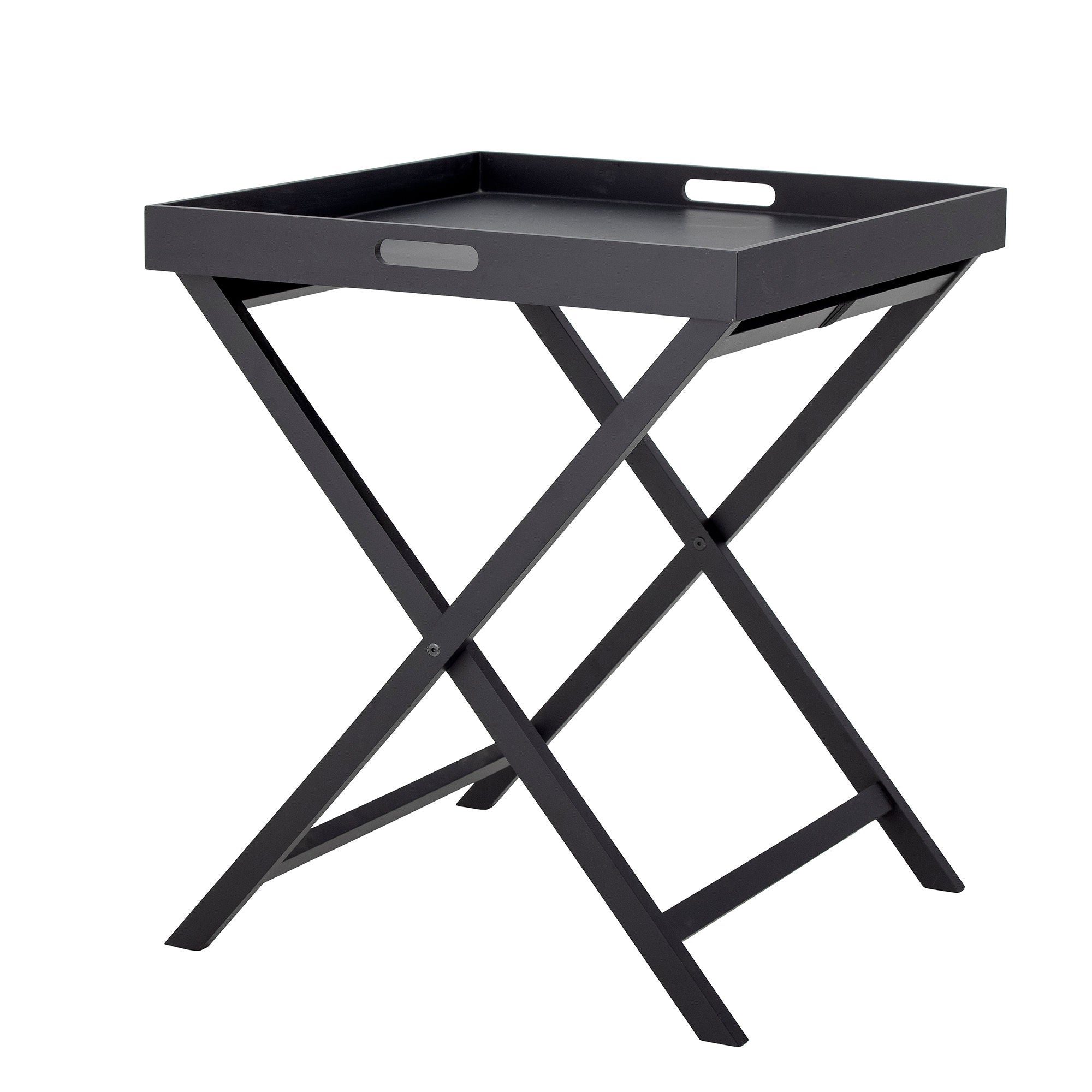 Bloomingville Cosme tray table, black, mdf