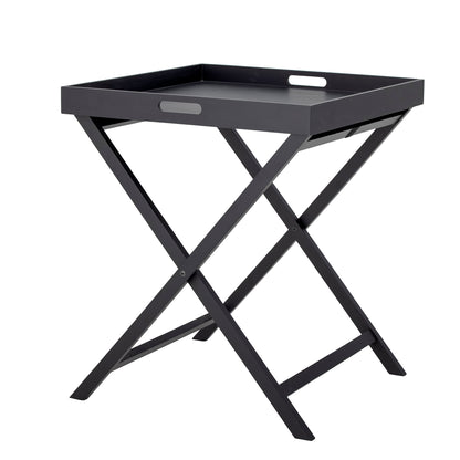 Bloomingville Cosme tray table, black, mdf