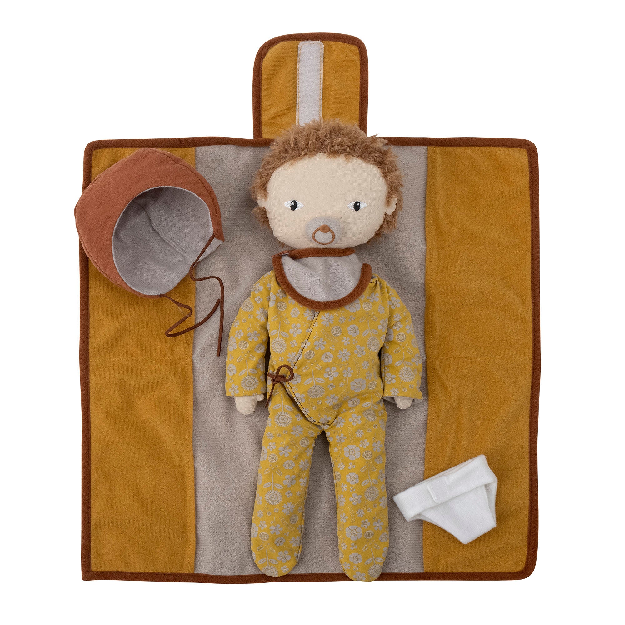 Bloomingville MINI Nalle Doll, Brun, Bomuld