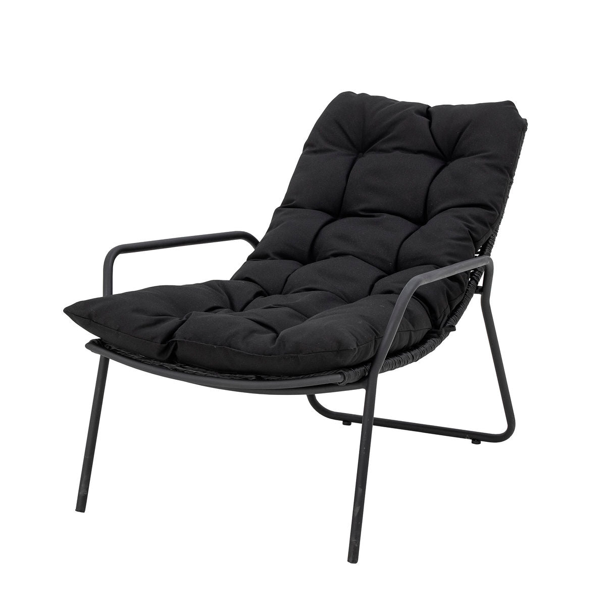 Bloomingville Boel sun lounger, black, metal