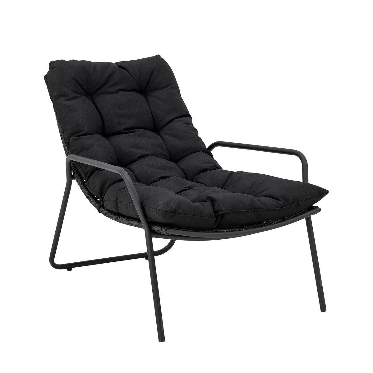 Bloomingville Boel sun lounger, black, metal