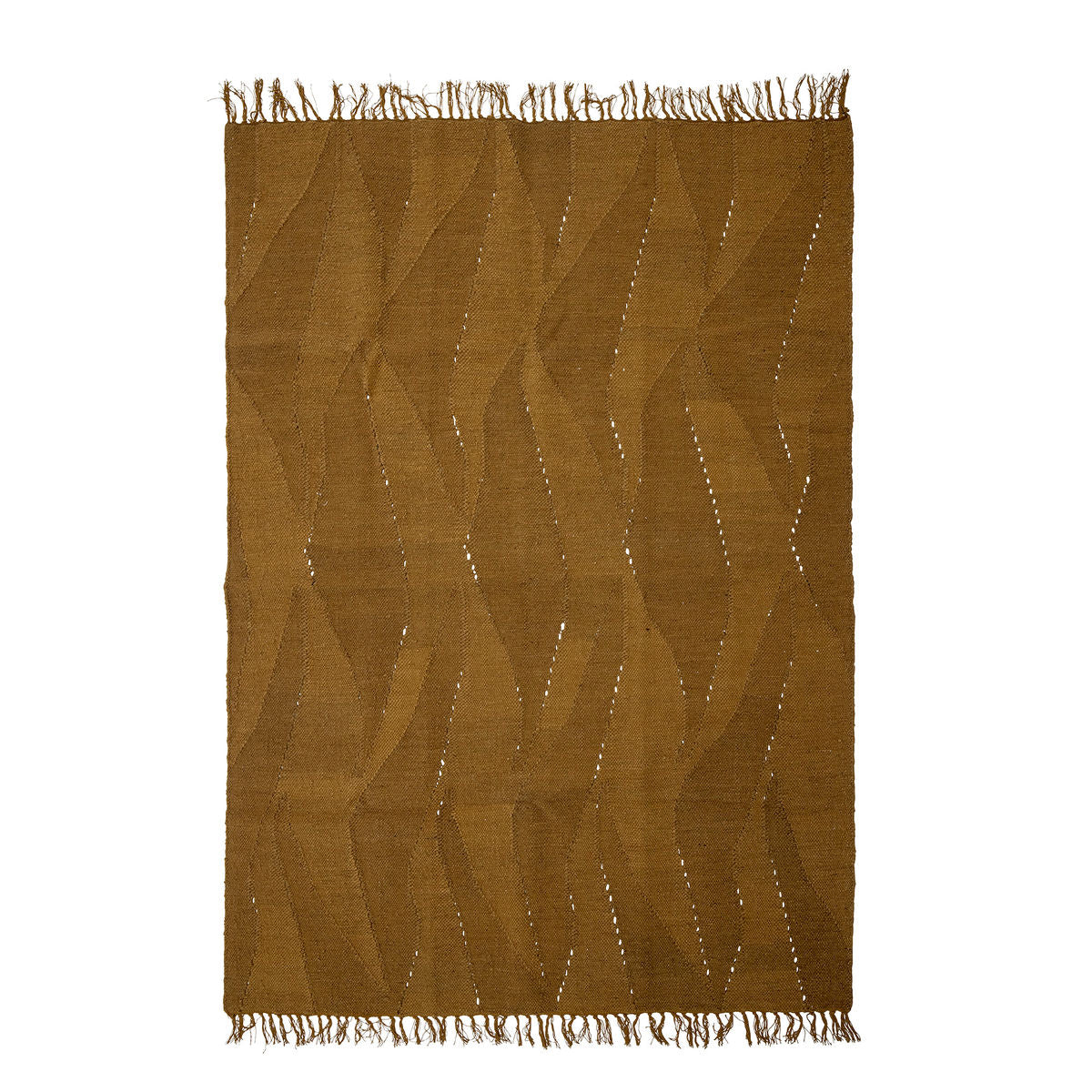 Bloomingville zola rug, brown, wool