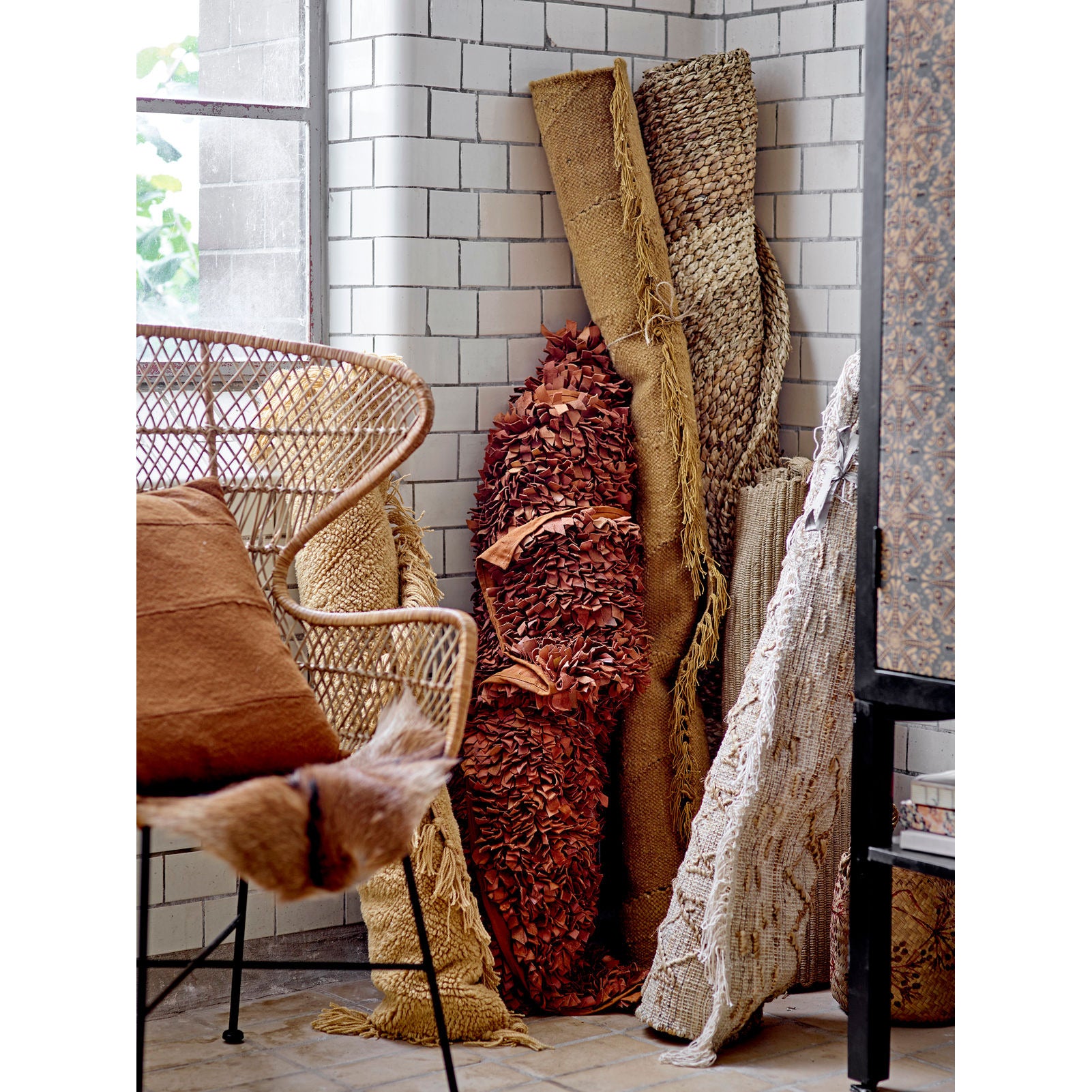 Bloomingville Zola Tæppe, Brun, Uld - Bloomingville - DesignGaragen.dk