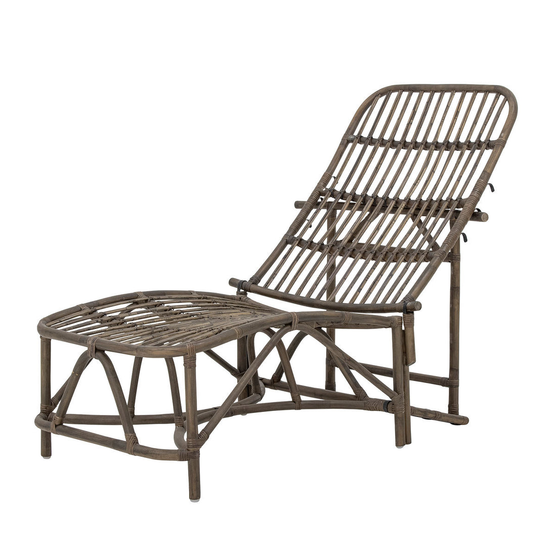 Bloomingville dione sun lounger, brown, rattan