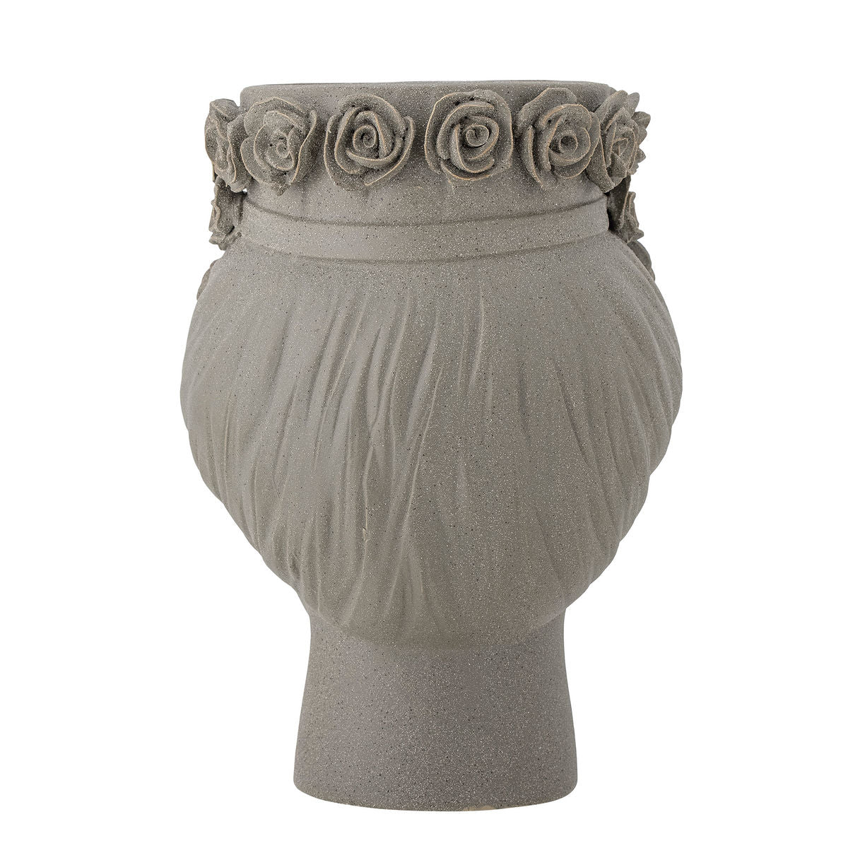 Bloomingville Akira vase, gray, stoneware