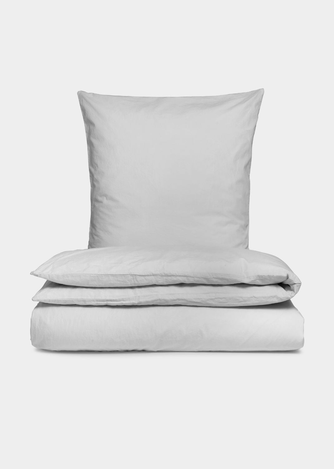 Sekan Studio Cotton Percale Bed Set - light gray