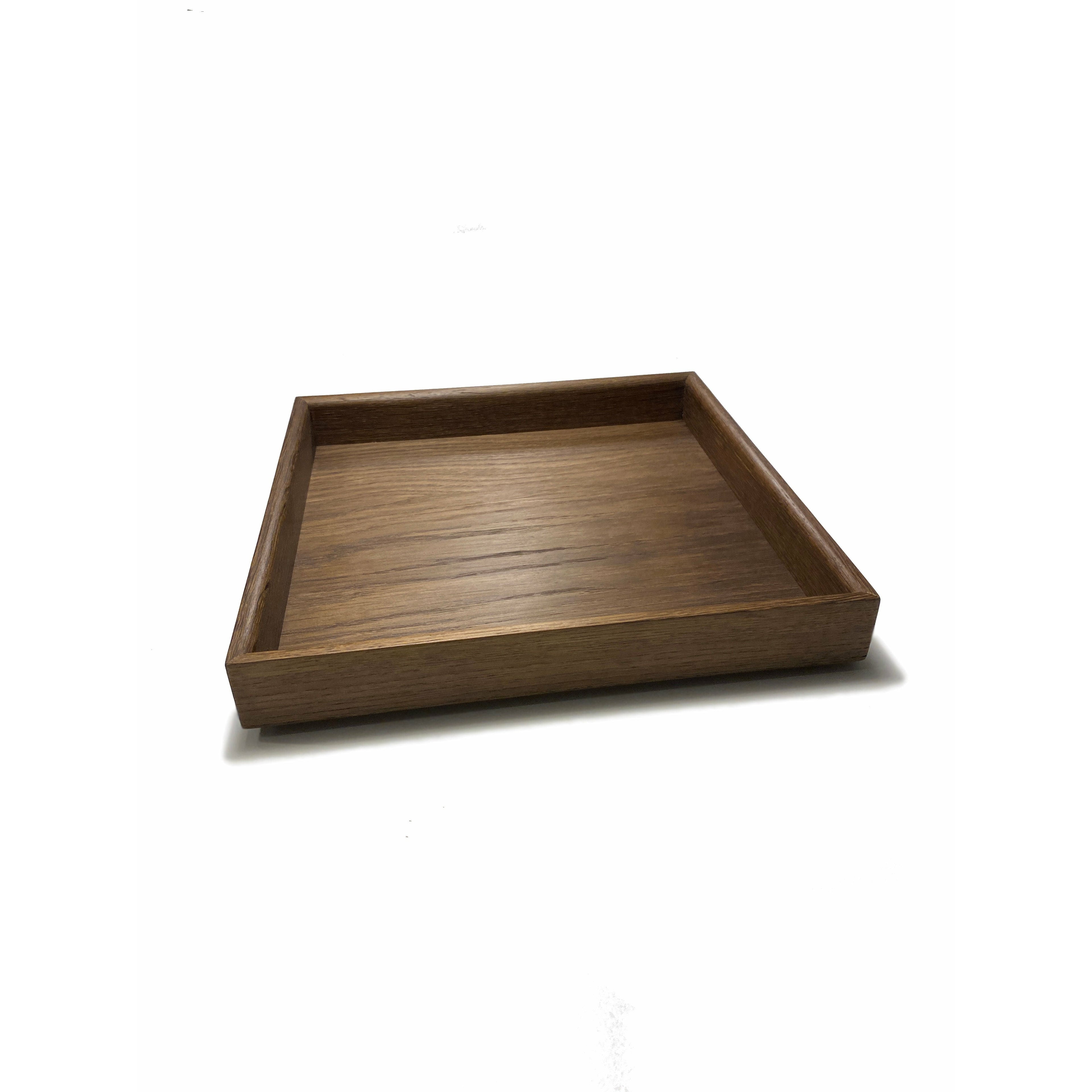 Langbo XLarge Stackable Tray - Smoked Oiled Oak