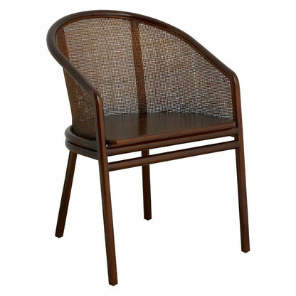 Mosso dining table chair - dark brown