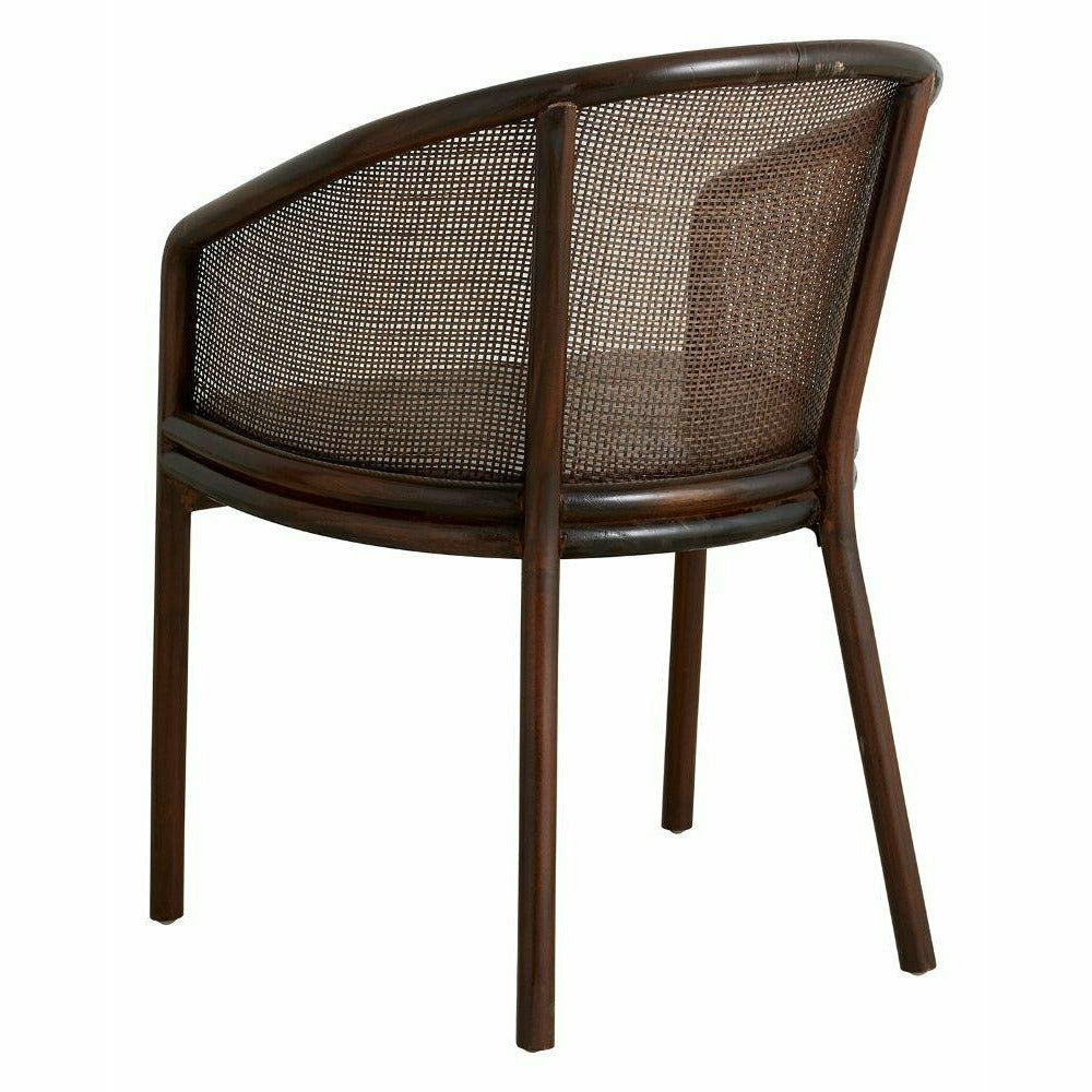 Mosso dining table chair - dark brown