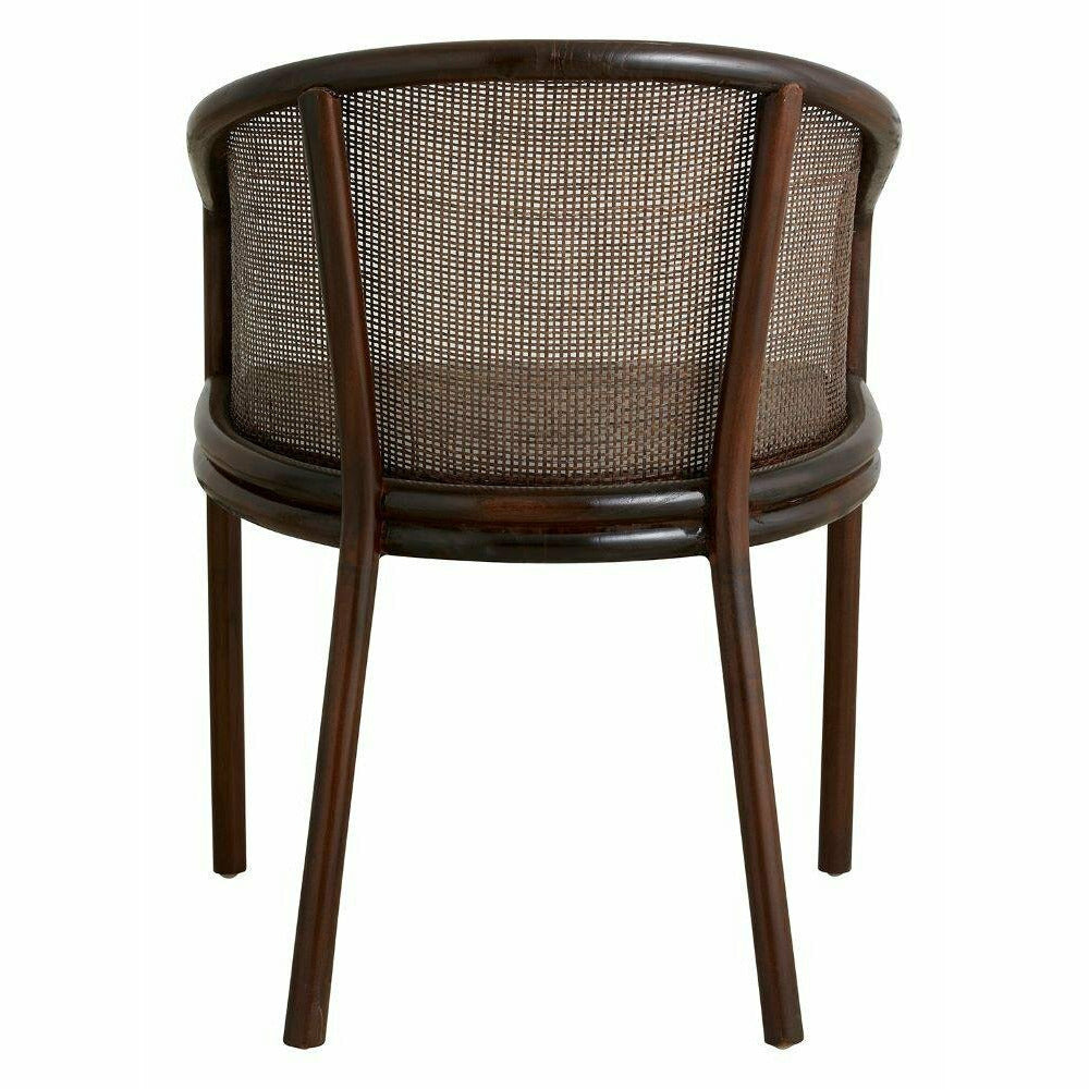 Mosso dining table chair - dark brown