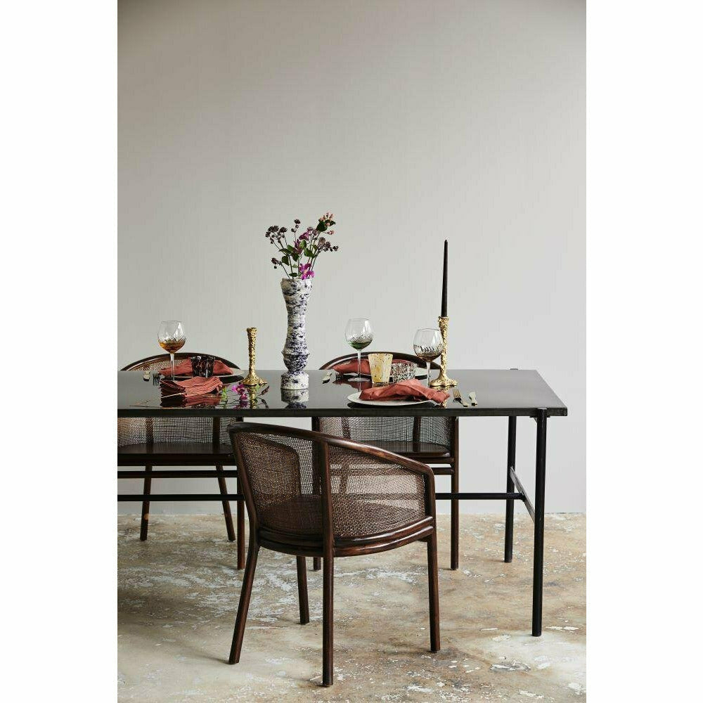 Mosso dining table chair - dark brown