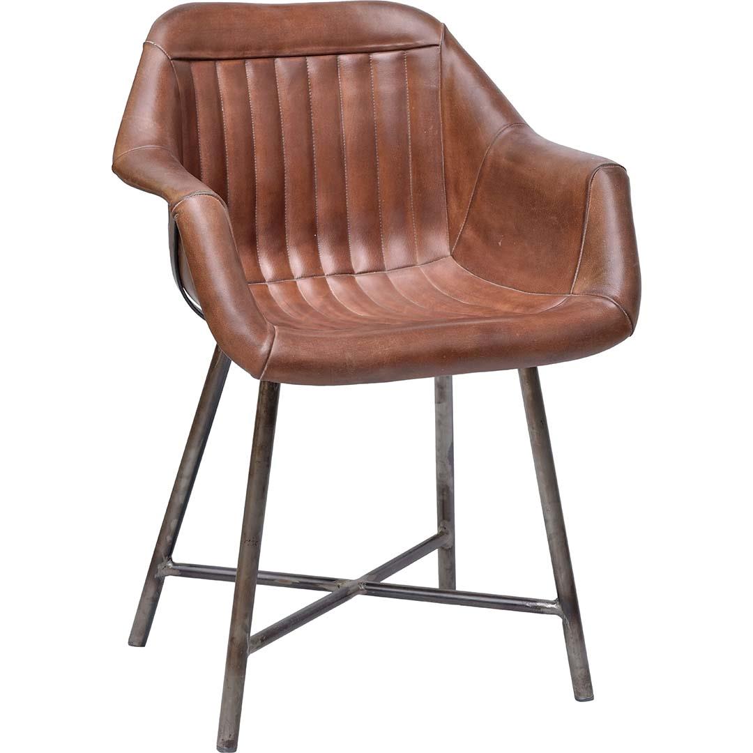 Trademark Living icon leather lounge chair with armrests