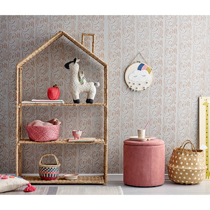 Tonika Væg Dekoration, Natur, Bomuld - D28xH1 cm - BLOOMINGVILLE MINI - DesignGaragen.dk