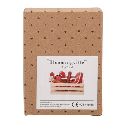 BLOOMINGVILLE MINI Dix Legetøjsmad, Rød, MDF - L15xH10xW5,5 cm, Set of 5 - DesignGaragen.dk.