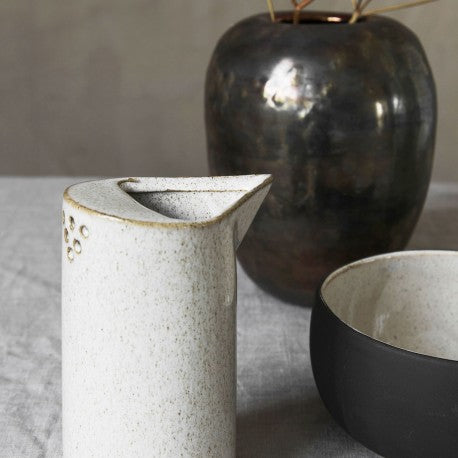 House Doctor - Pitcher / Milk Pan &quot;Ivy&quot; Sand Dia: 7.8 cm, H: 14 cm