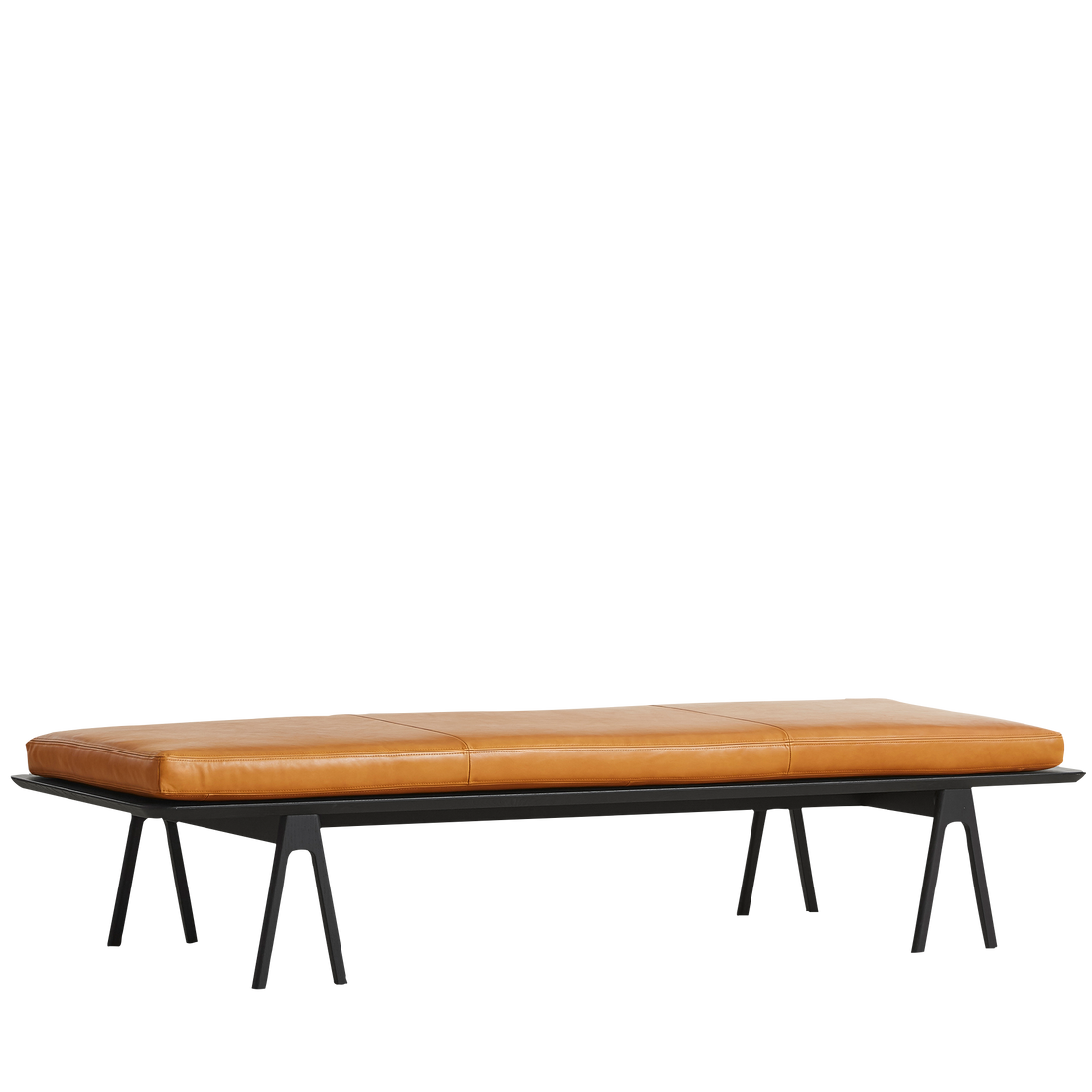 WOUD - Level daybed - Cognac/black 190x76,50x41 cm - WOUD - DesignGaragen.dk