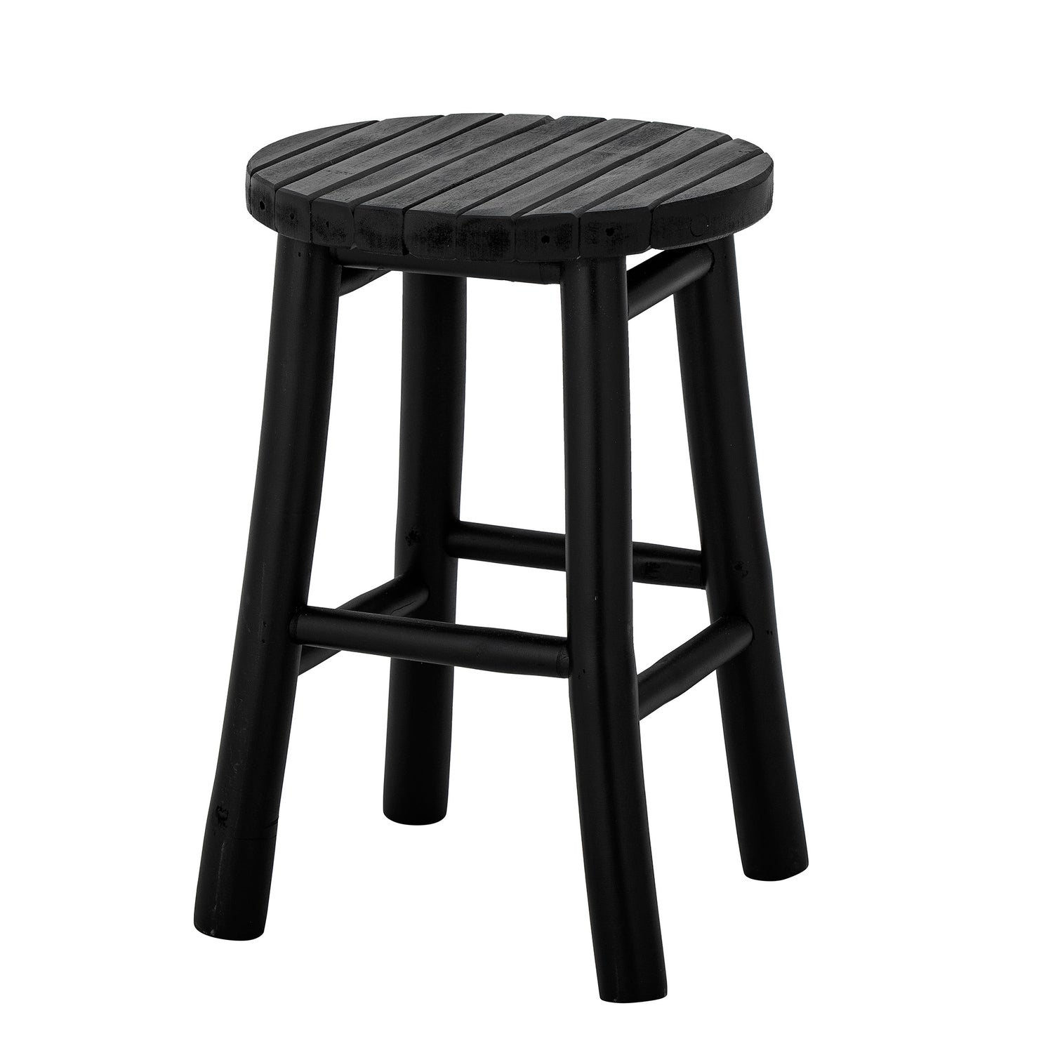 Bilbo Taburet, Sort, Bambus - D30xH44 cm - BLOOMINGVILLE - DesignGaragen.dk