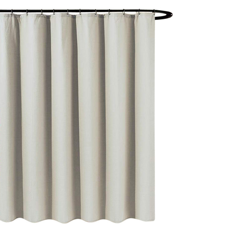 Waffle Bath curtain beige - 180x200 cm