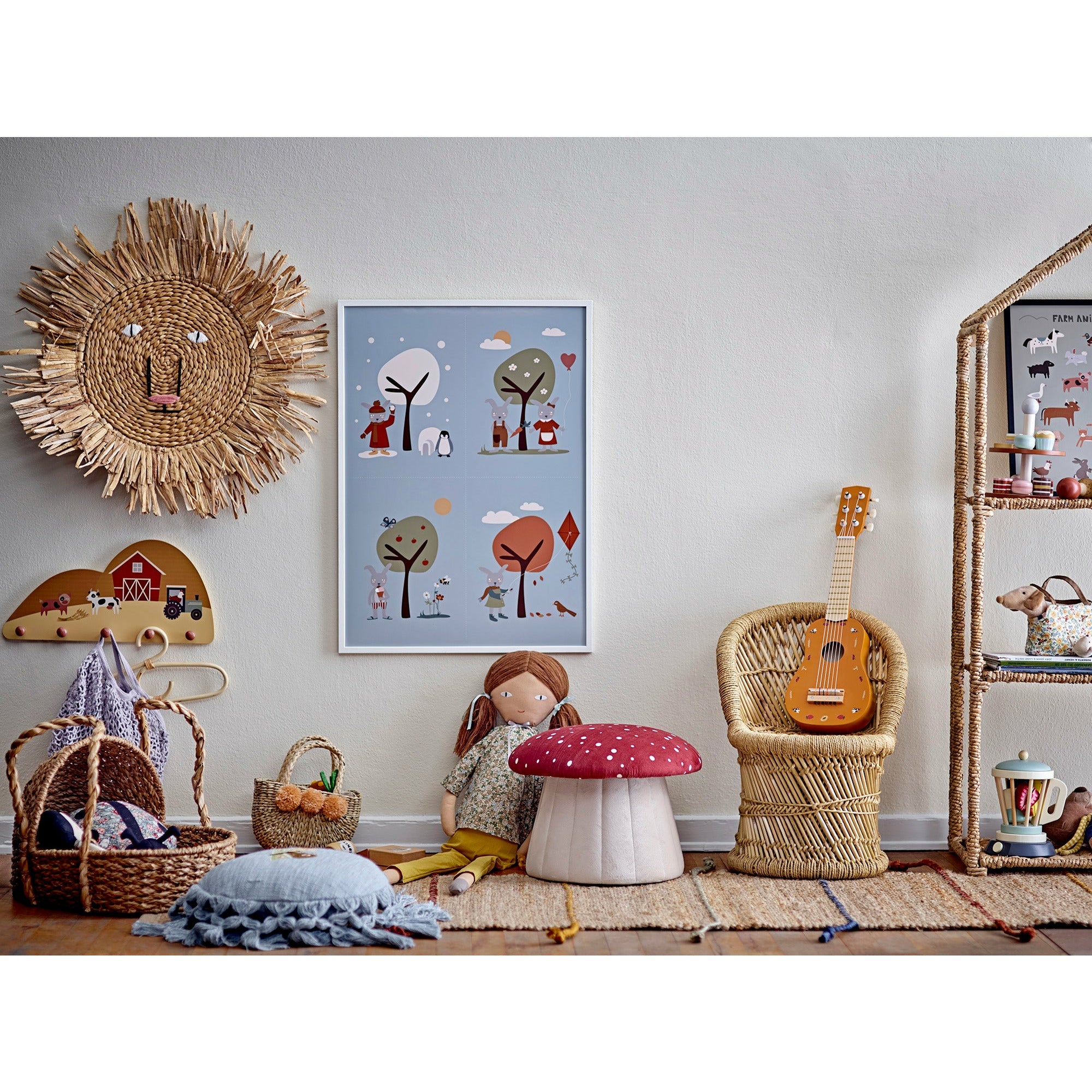 Lilo Doll, Gul, Bomuld - L15xH86,5xW10 cm - BLOOMINGVILLE MINI - DesignGaragen.dk