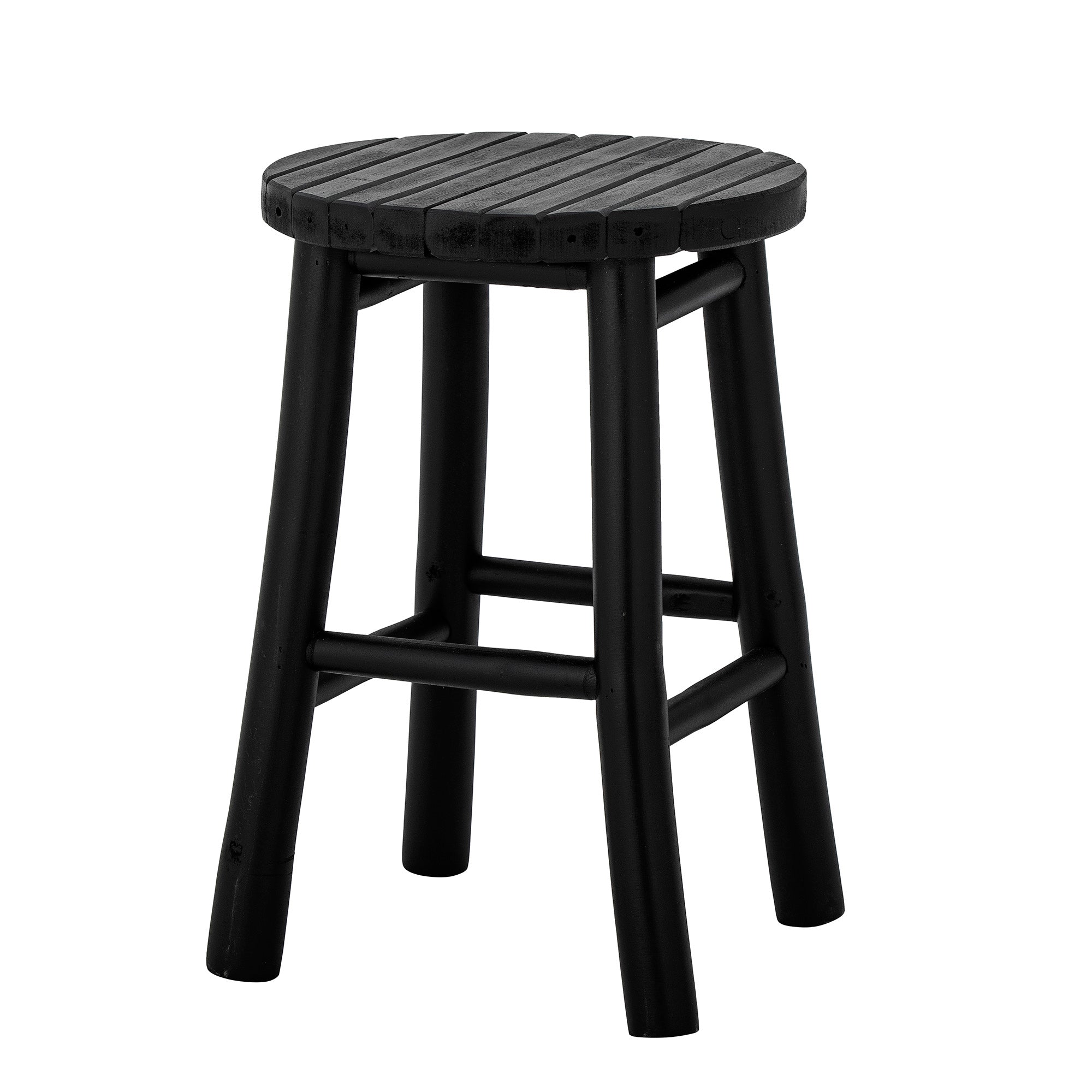 Bilbo Taburet, Sort, Bambus - D30xH44 cm - BLOOMINGVILLE - DesignGaragen.dk
