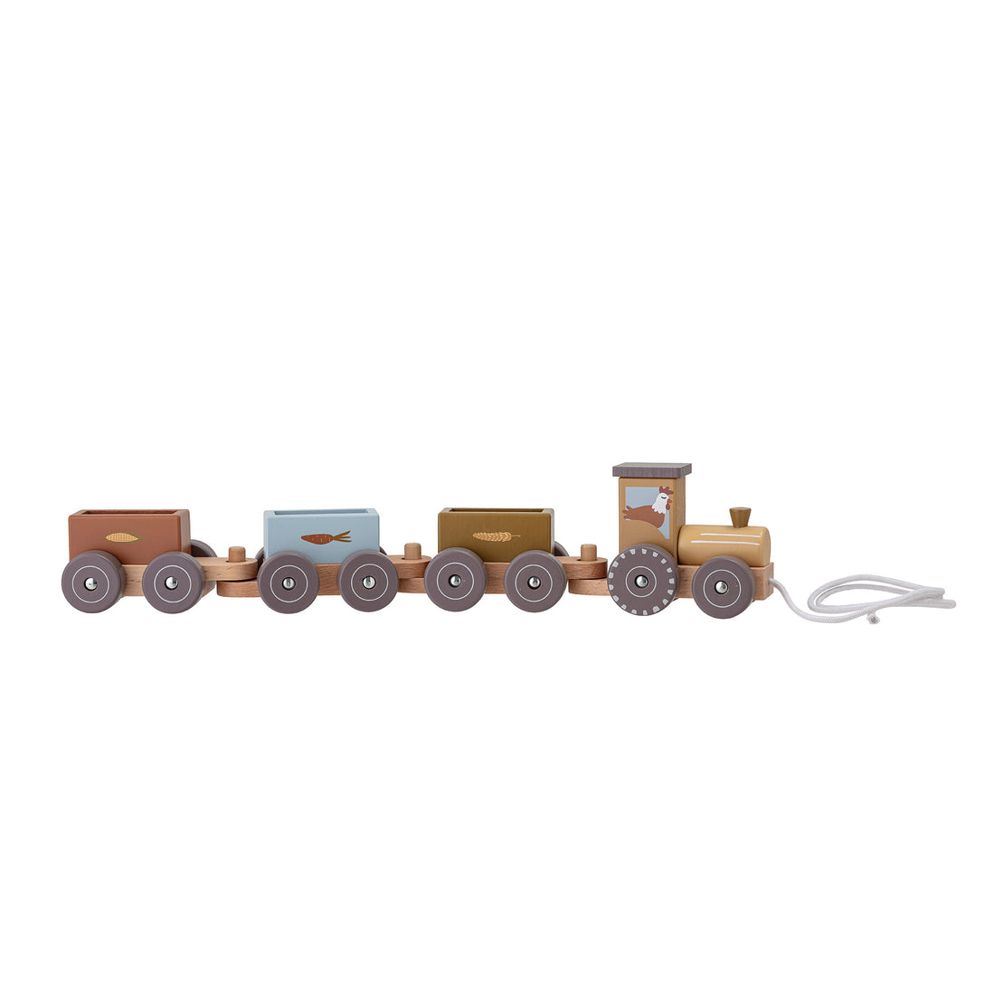 BLOOMINGVILLE MINI Rolla Trækkedyr, Grå, Lotus - L40xH8,5xW6,5 cm - DesignGaragen.dk.