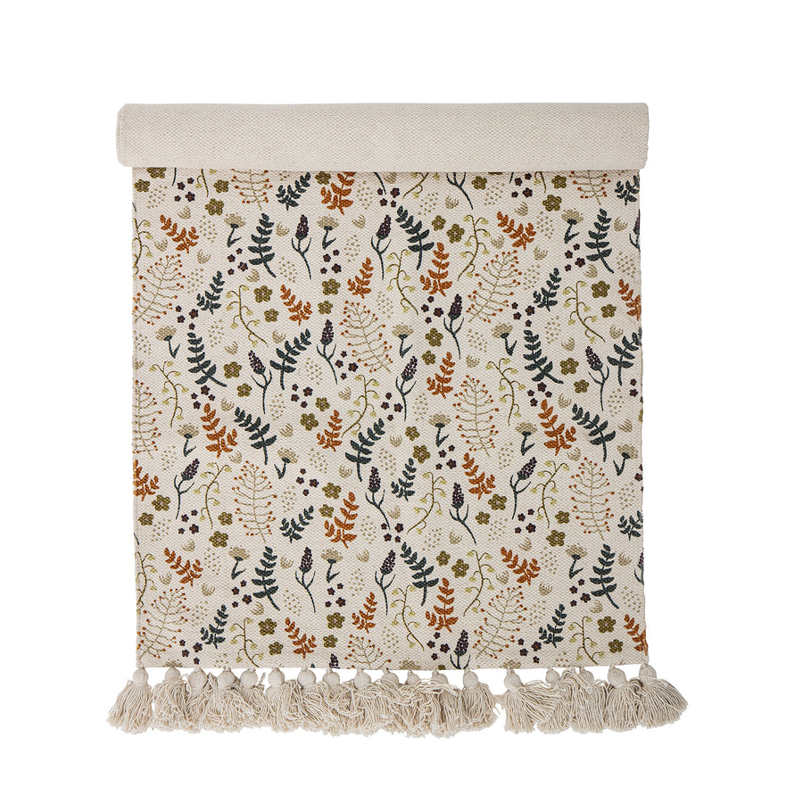 BLOOMINGVILLE MINI Filipa Tæppe, Natur, Bomuld - L120xW65 cm - DesignGaragen.dk.