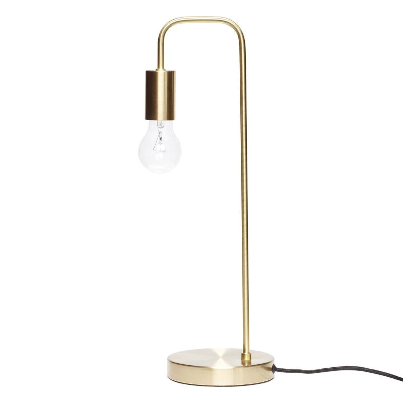 HUBSCH - Valley table lamp brass color Ø18XH50CM, E27/60W