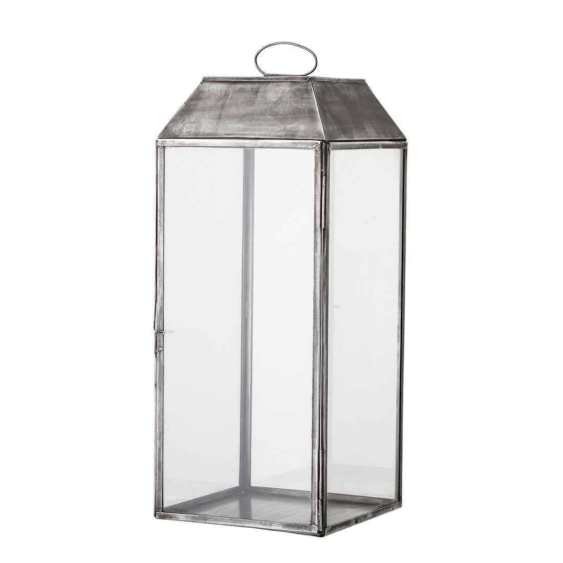 BLOOMINGVILLE Ejlar Lanterne, Grå, Metal - L20xH48xW20 cm - DesignGaragen.dk.
